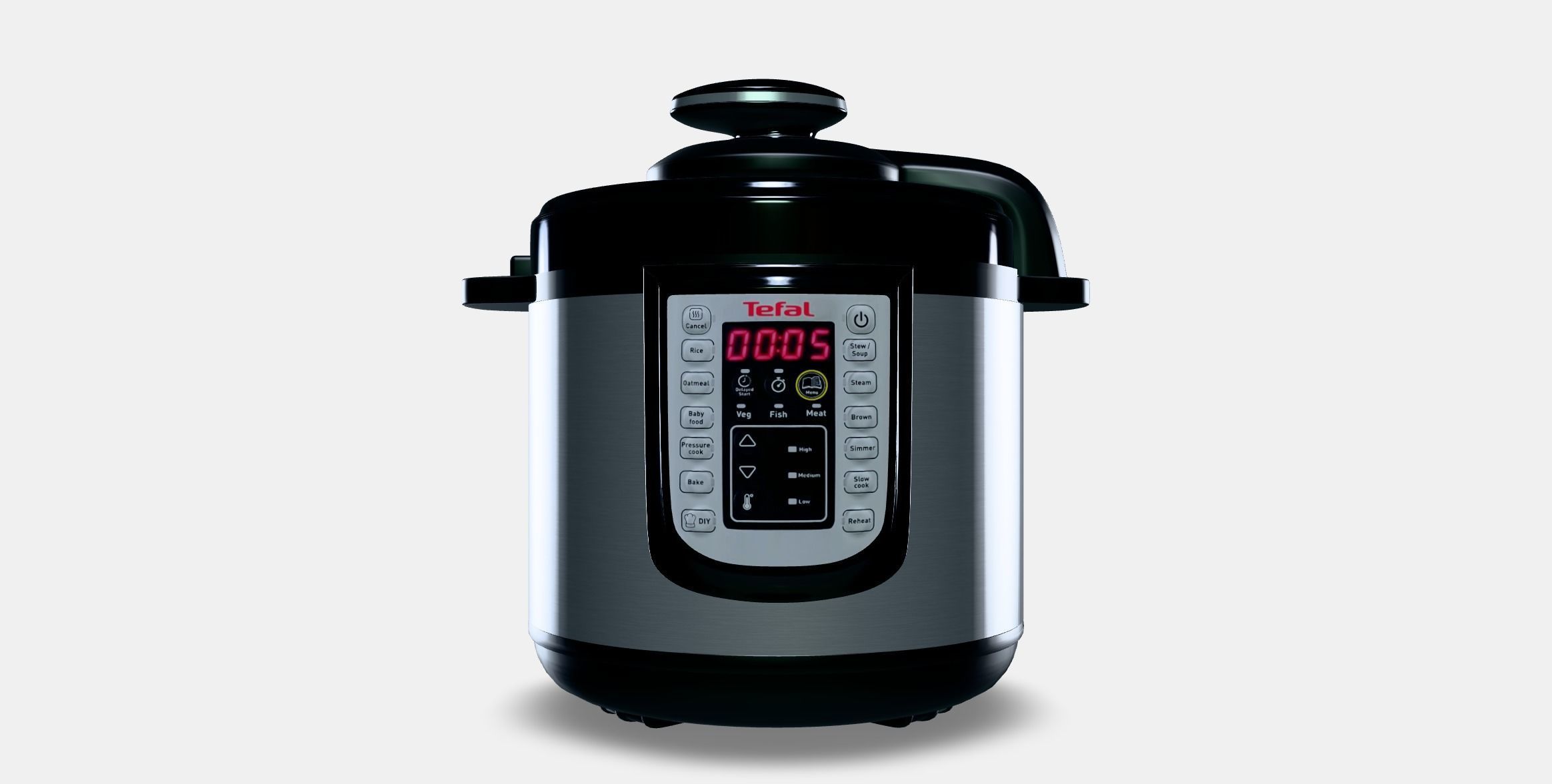 Tefal CY505E30 All In One Pot Low-poly 3D model_9