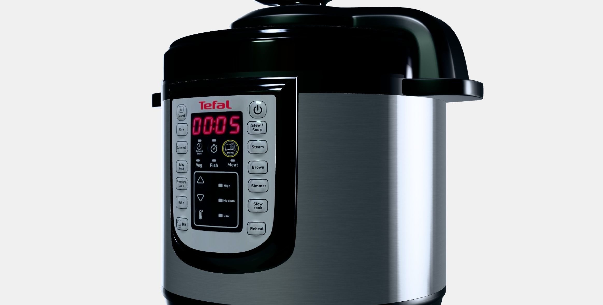 Tefal CY505E30 All In One Pot Low-poly 3D model_13