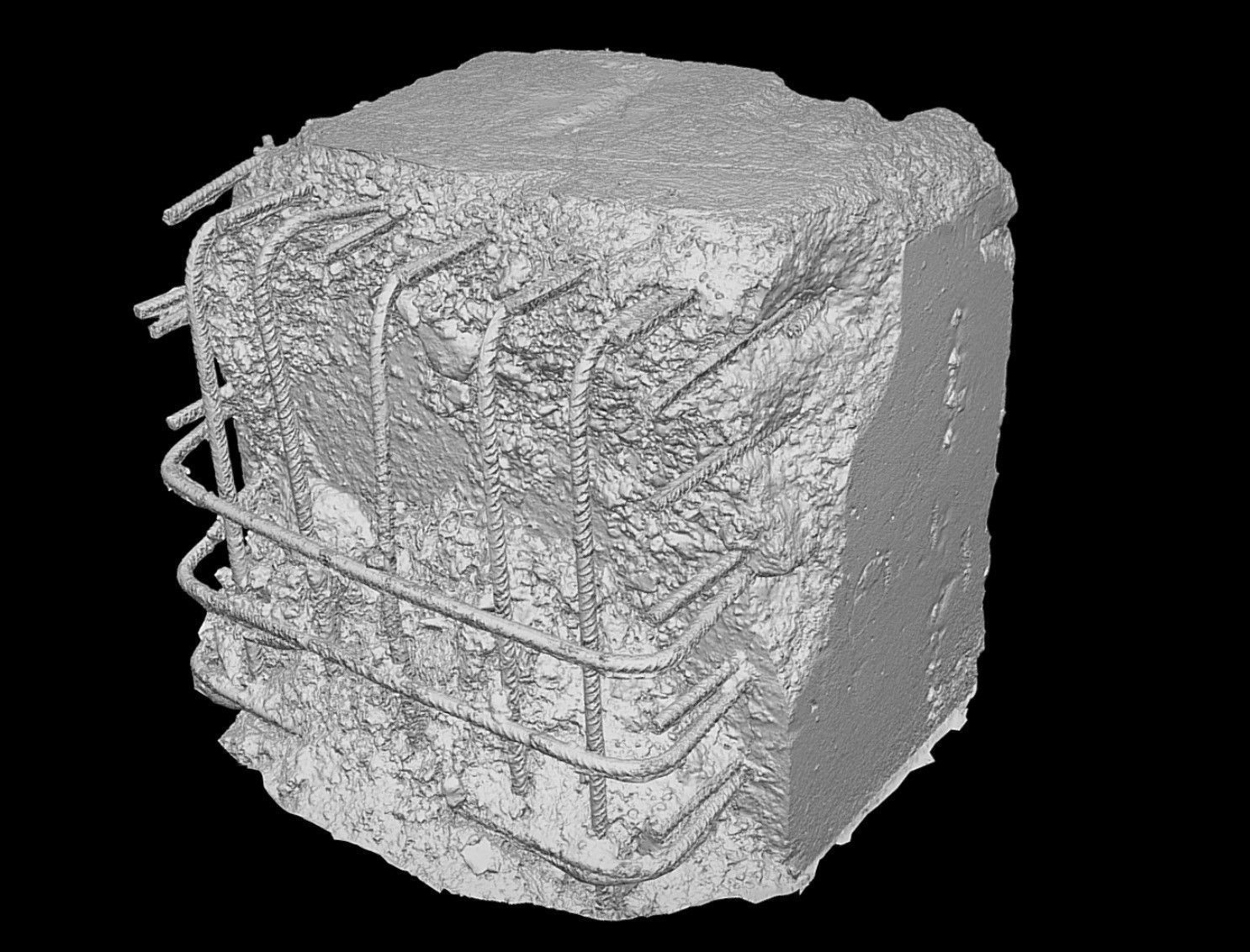 concrete block ruins construction photogrammetry 3D model_4