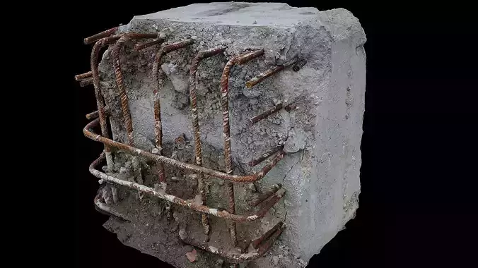 concrete block ruins construction photogrammetry