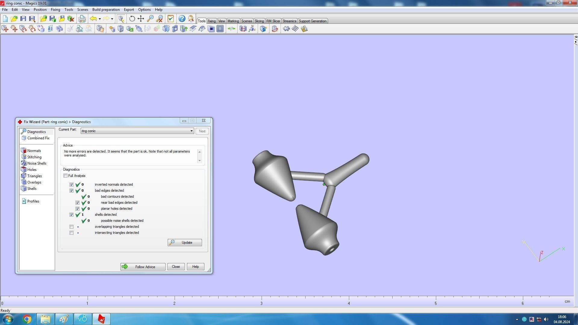 Conical Link Station Thorns Bracelet 3D print model_25