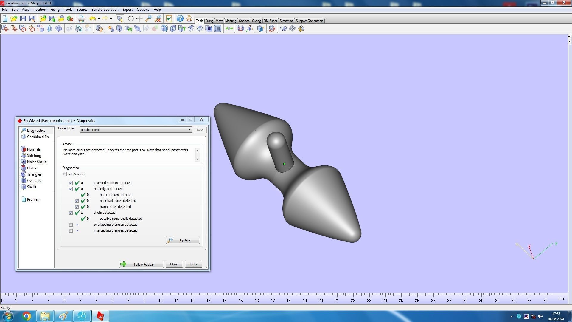 Conical Link Station Thorns Bracelet 3D print model_28