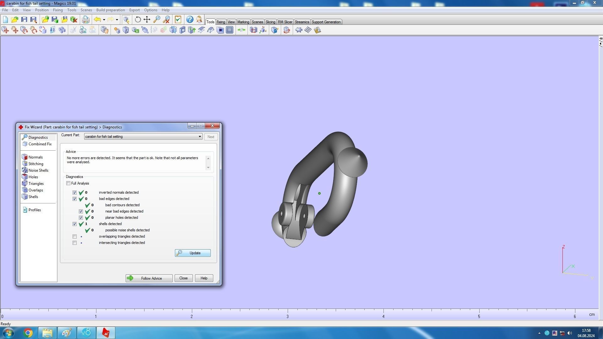 Conical Link Station Thorns Bracelet 3D print model_27