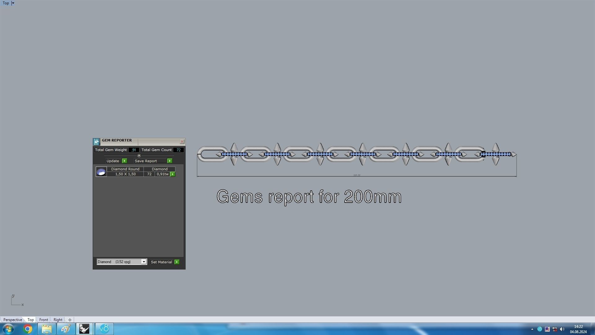 Conical Link Station Thorns Bracelet 3D print model_18