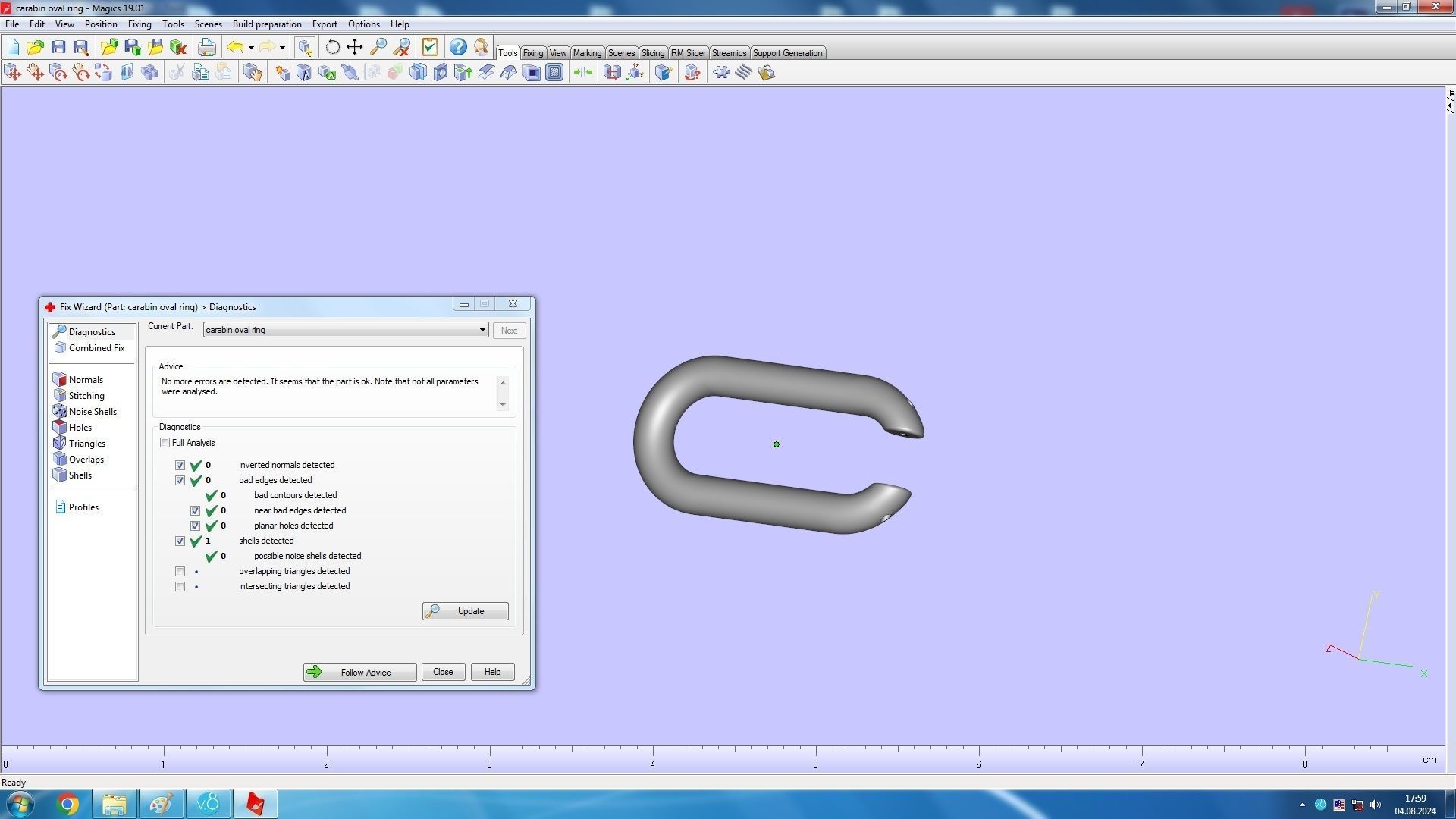 Conical Link Station Thorns Bracelet 3D print model_21