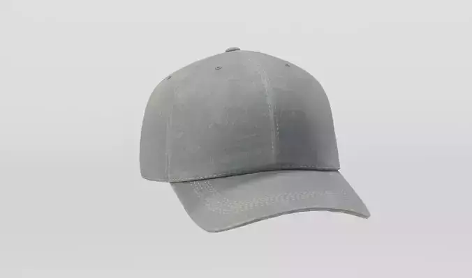 Denim Hat Low-poly 3D model