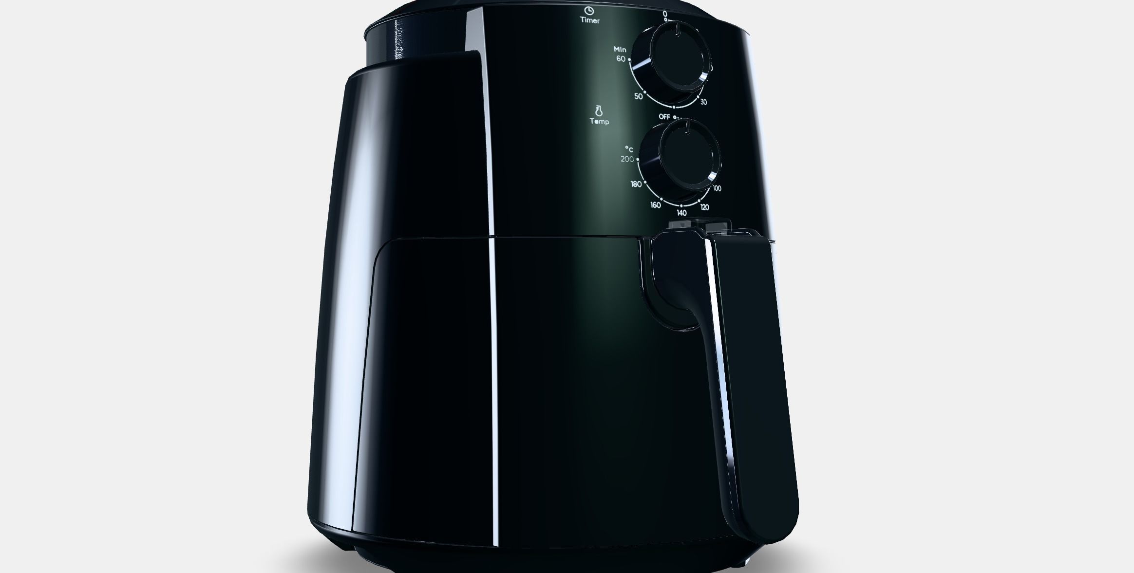 Siguro AF-G250B Easy Fry Low-poly 3D model_9