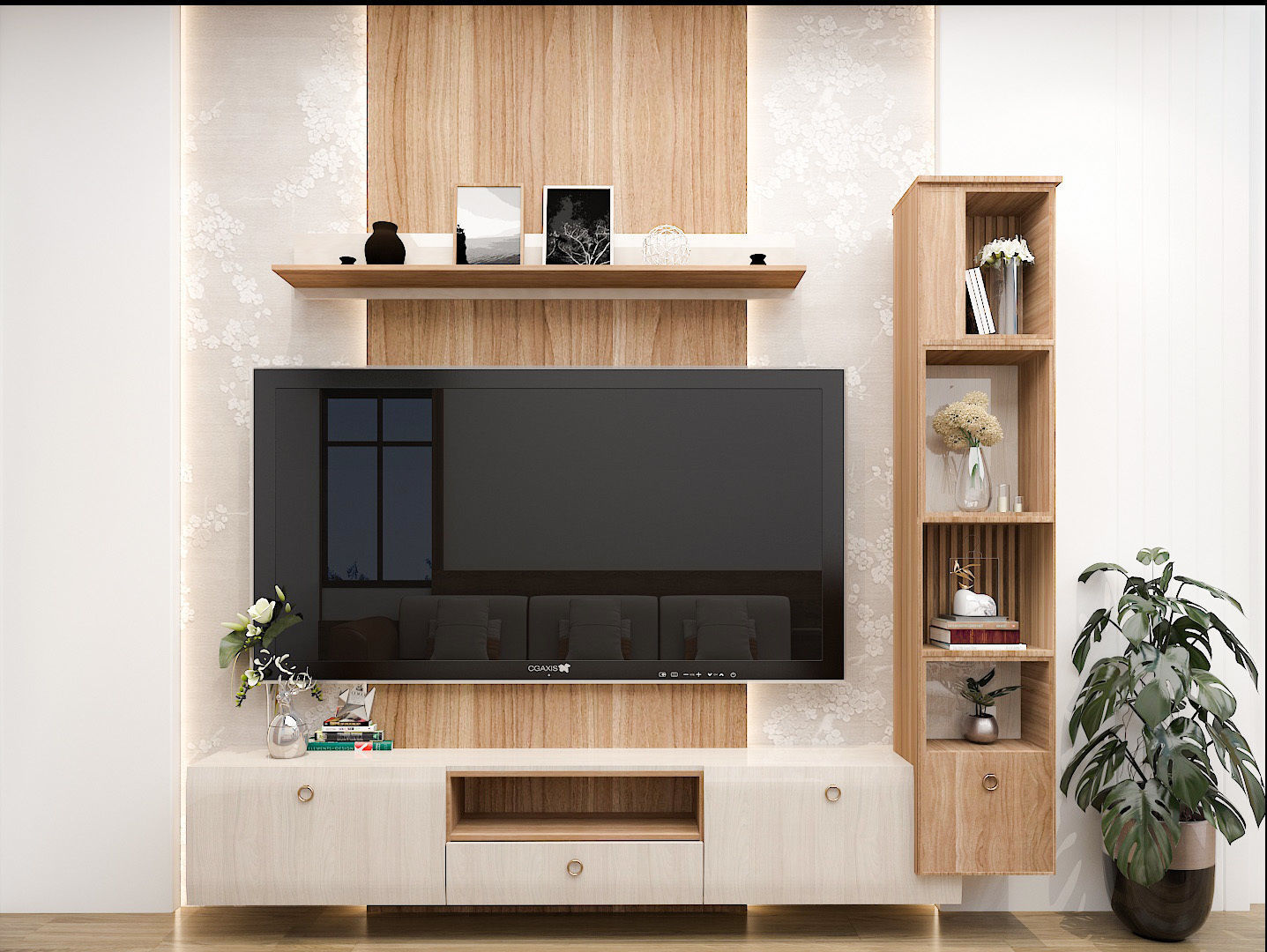 Tv Unit 3D model_7