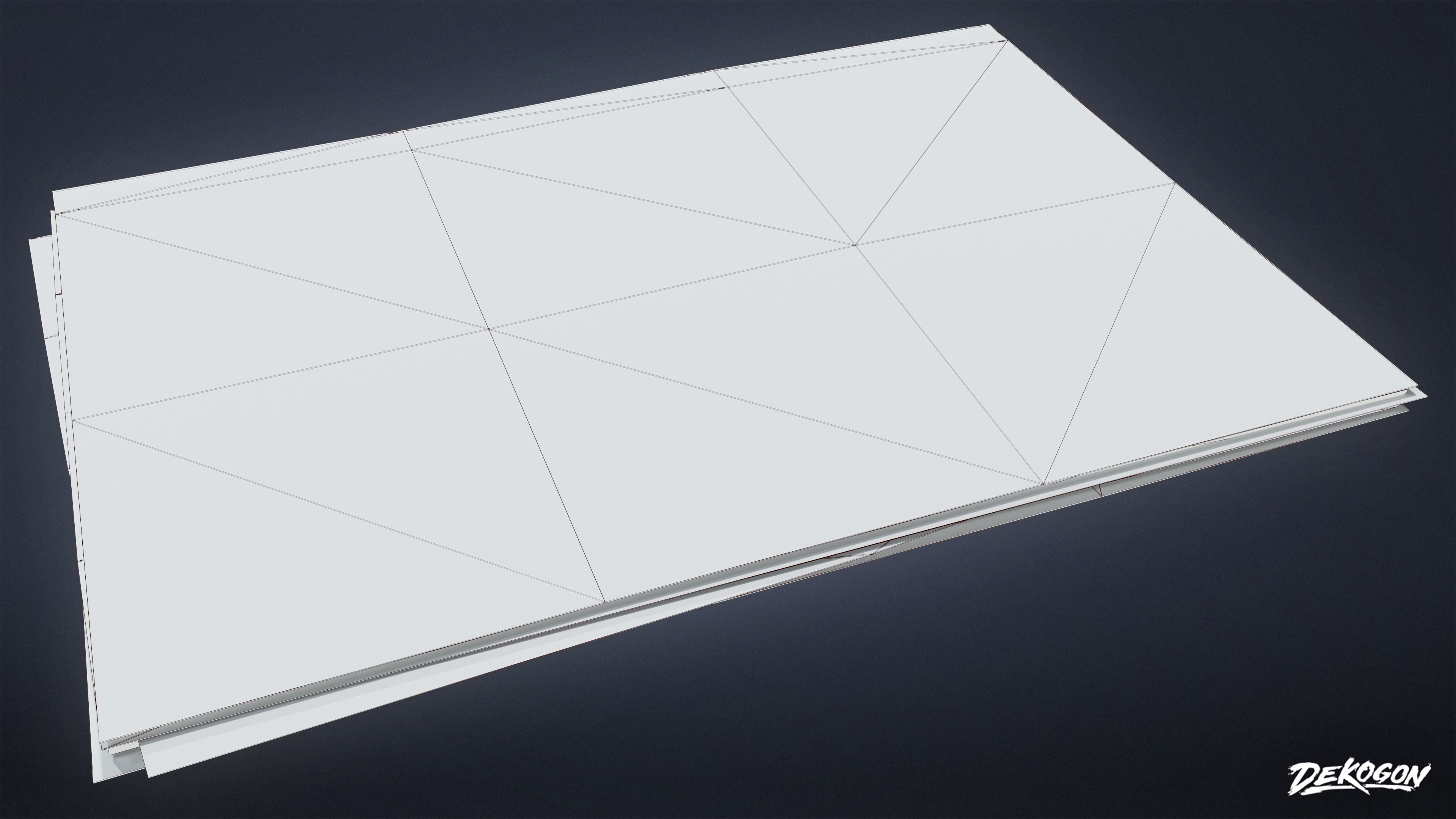 HIGH SCHOOL CLASSROOM - Folder Stack 01 - LOW POLY Low-poly 3D model_8