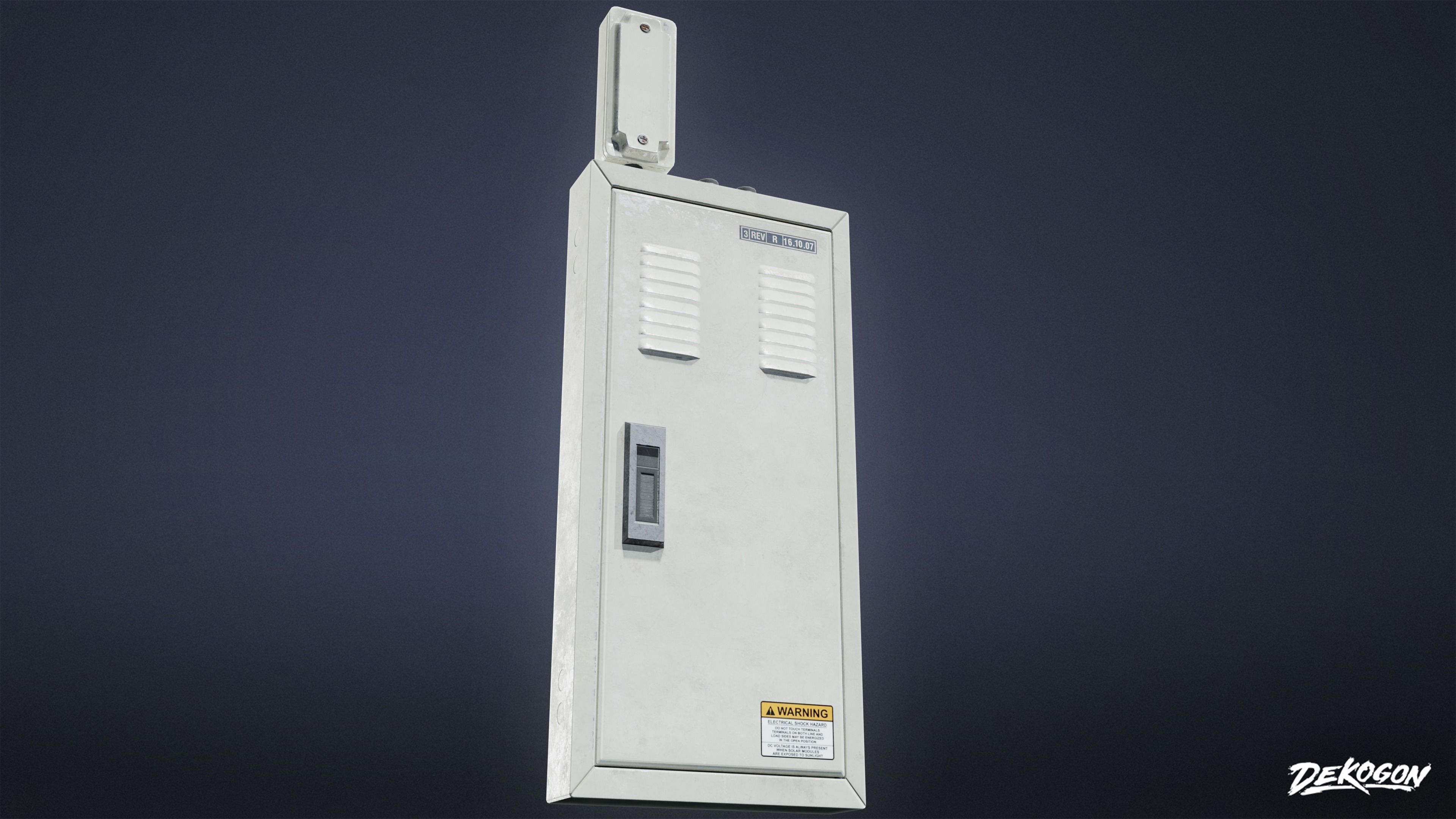 HIGH SCHOOL CLASSROOM - Fusebox 01 - LOW POLY Low-poly 3D model_3