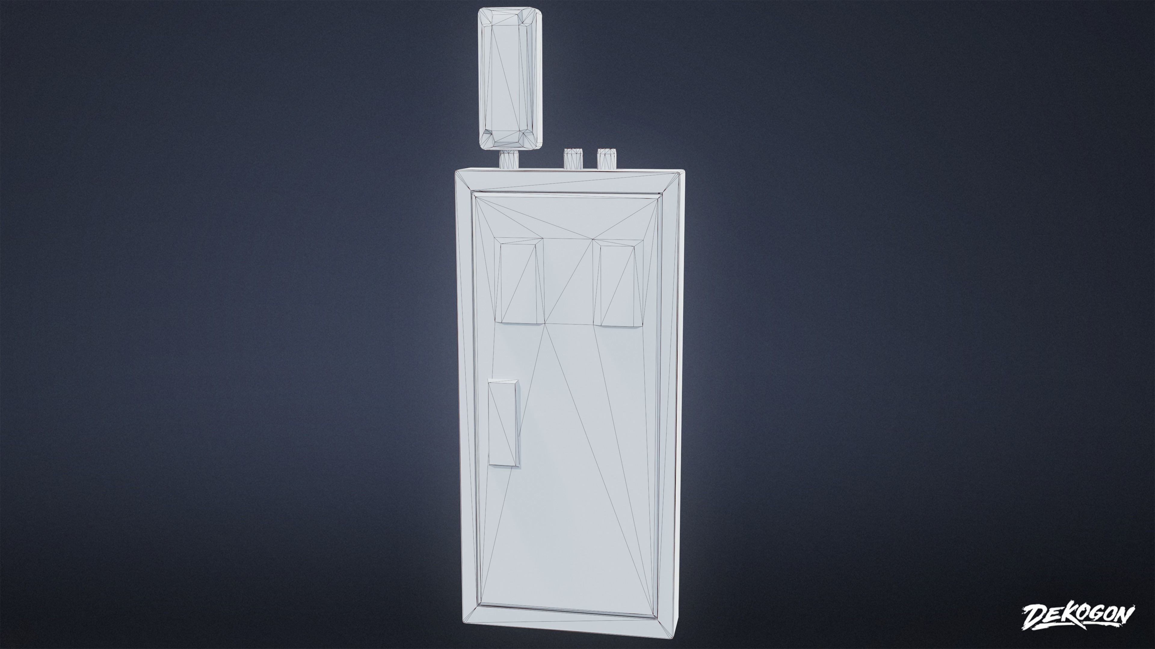 HIGH SCHOOL CLASSROOM - Fusebox 01 - LOW POLY Low-poly 3D model_9