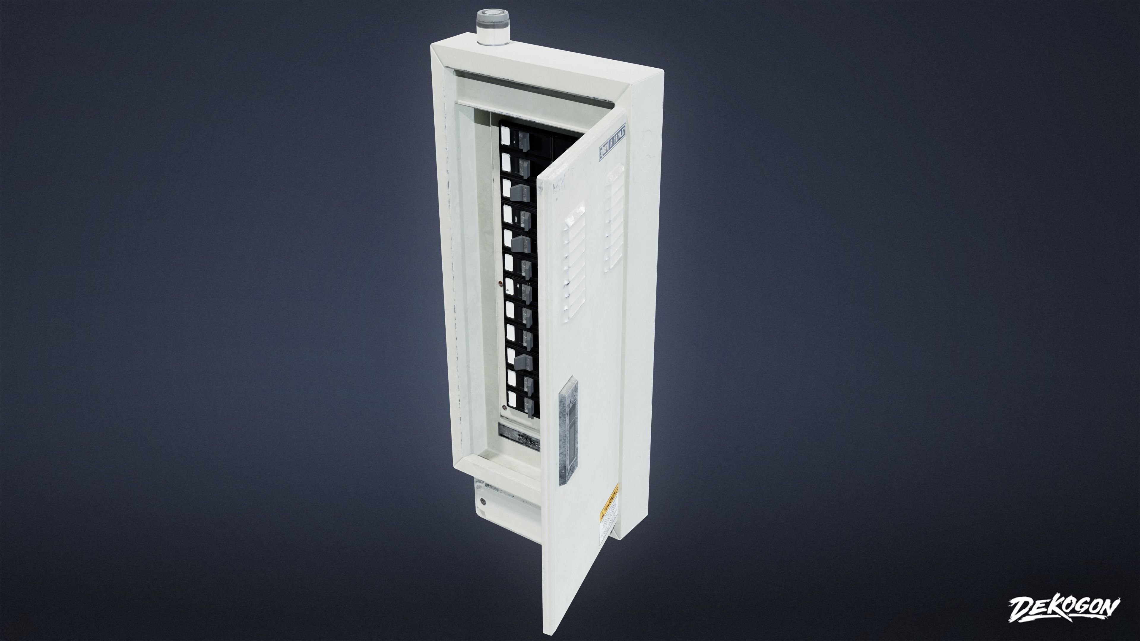 HIGH SCHOOL CLASSROOM - Fusebox 01 - LOW POLY Low-poly 3D model_6