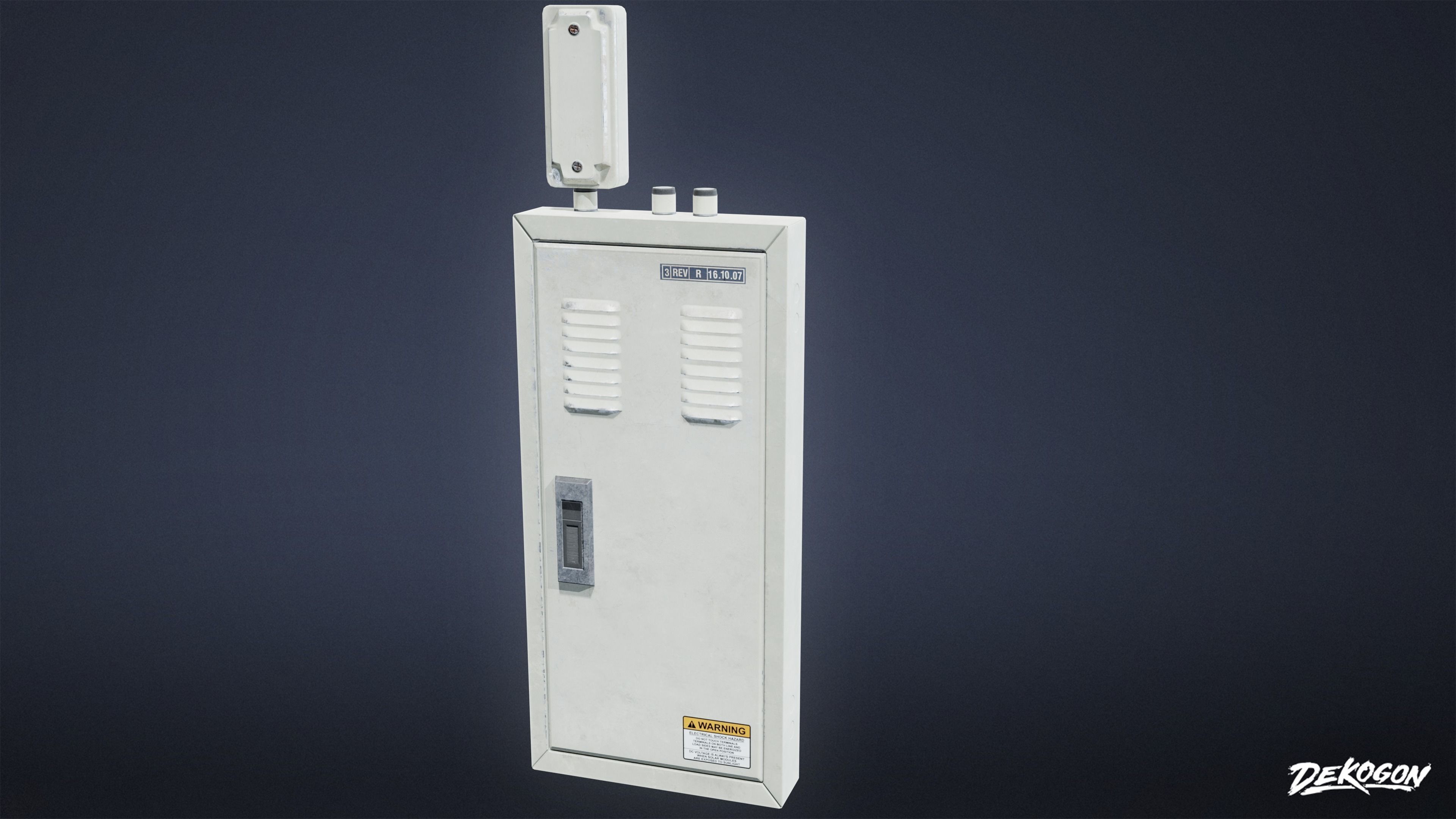 HIGH SCHOOL CLASSROOM - Fusebox 01 - LOW POLY Low-poly 3D model_1