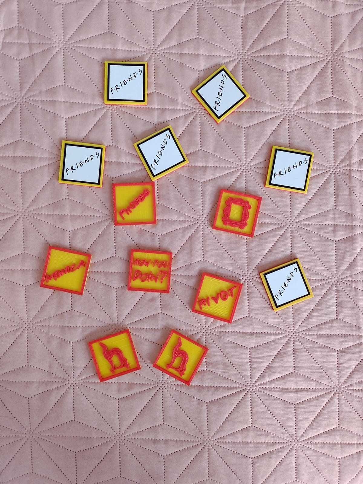 Friends Serie Memory Game 3D print model_1