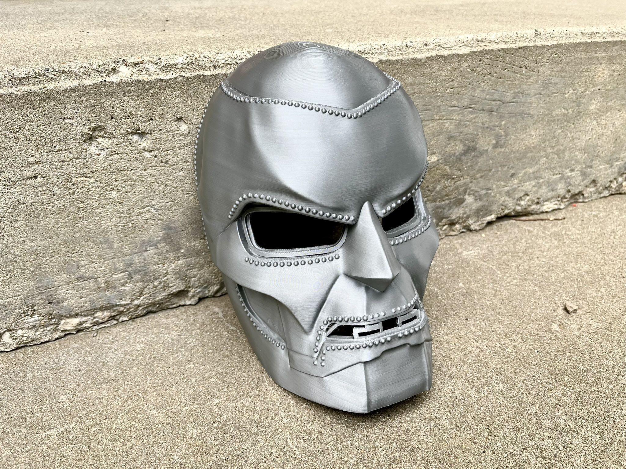 RDJ Doctor Victor Von Doom Inspired Mask 3D print model_4