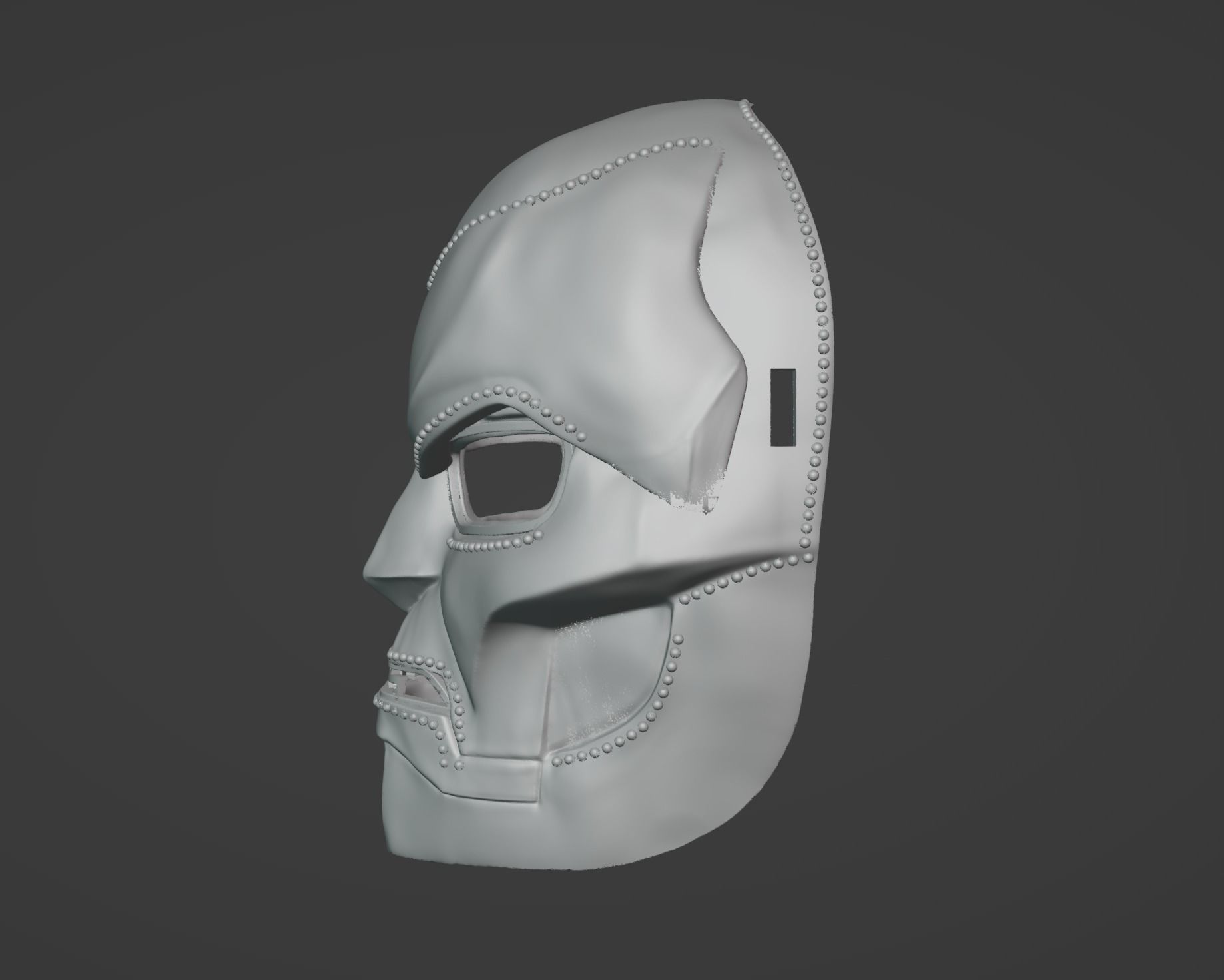 RDJ Doctor Victor Von Doom Inspired Mask 3D print model_2