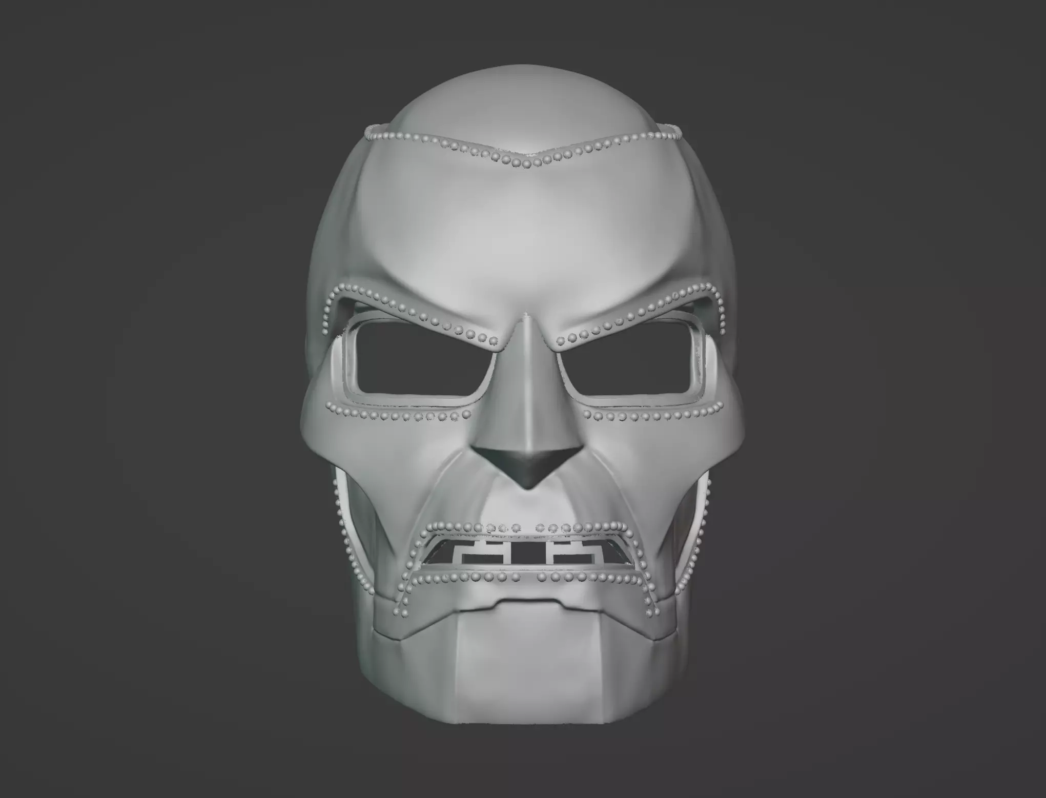 RDJ Doctor Victor Von Doom Inspired Mask 3D print model_0