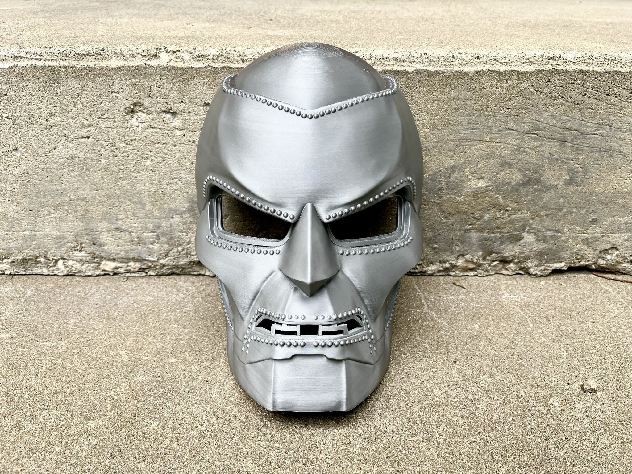 RDJ Doctor Victor Von Doom Inspired Mask 3D print model_3