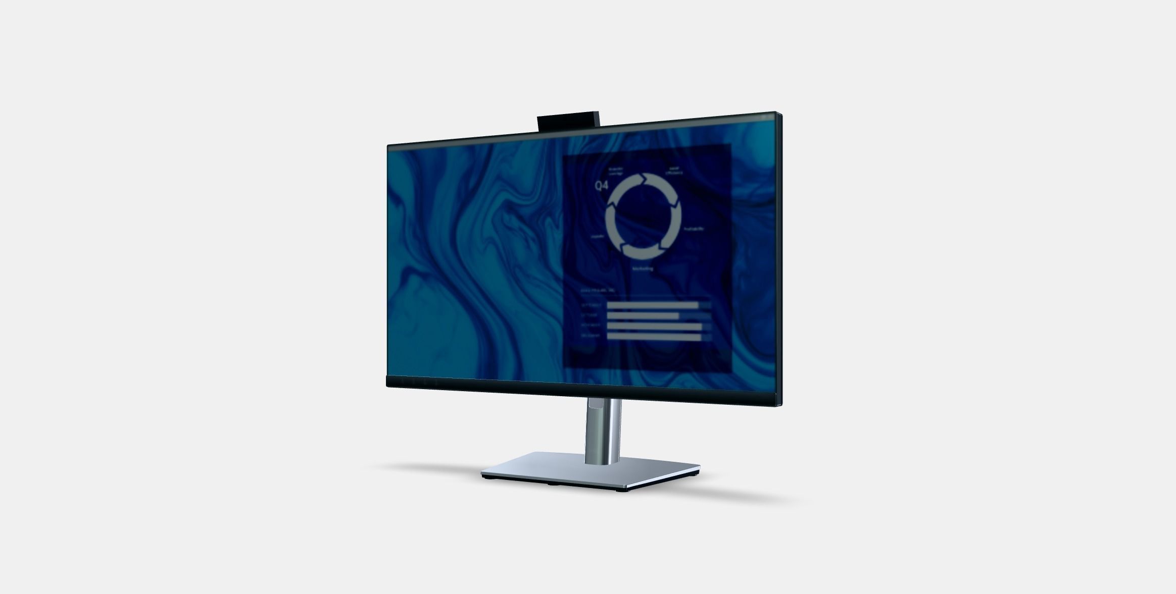 24 Dell C2423H Conference Low-poly 3D model_11