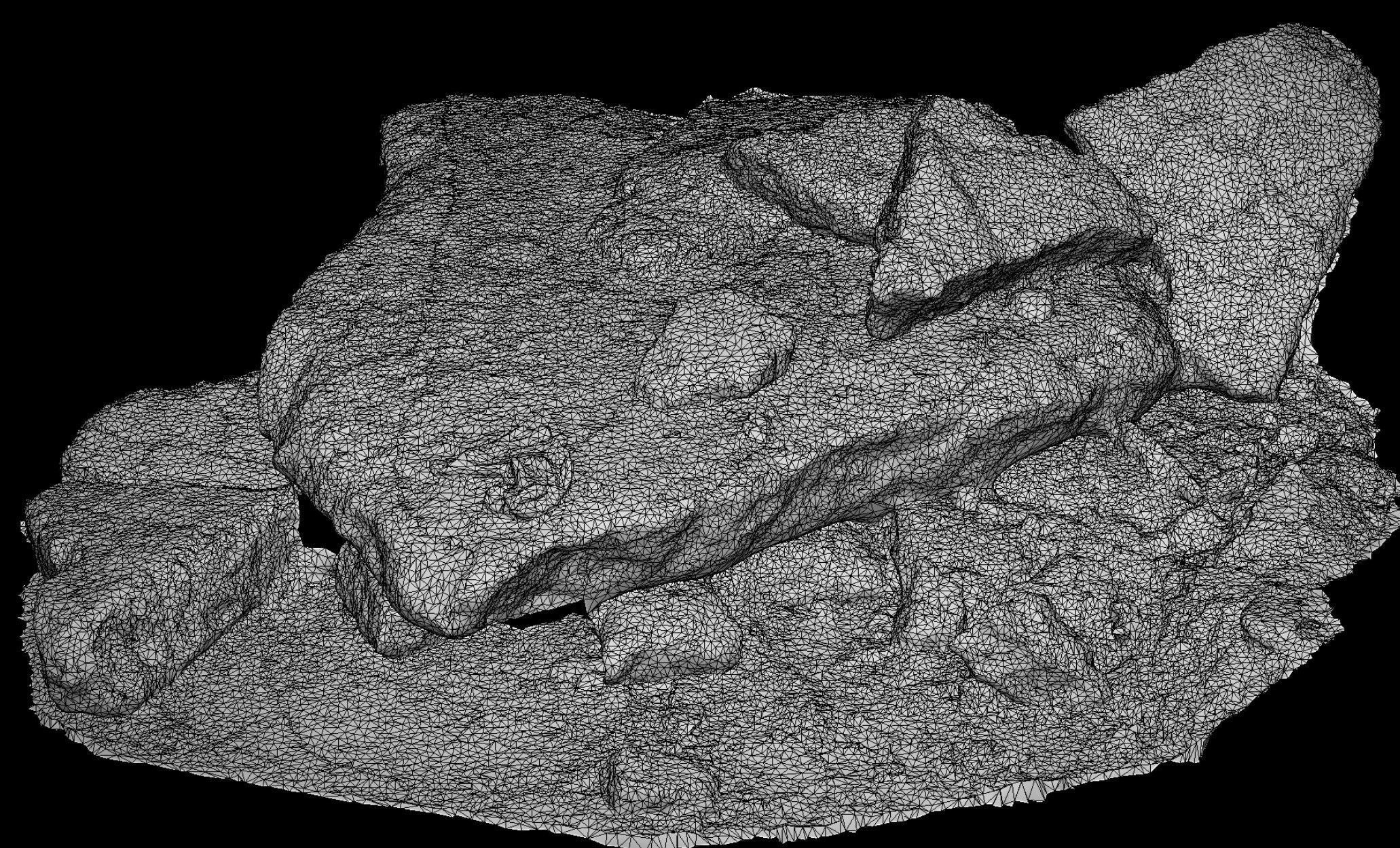 concrete broken slabs debris blocks photogrammetry 3D model_5