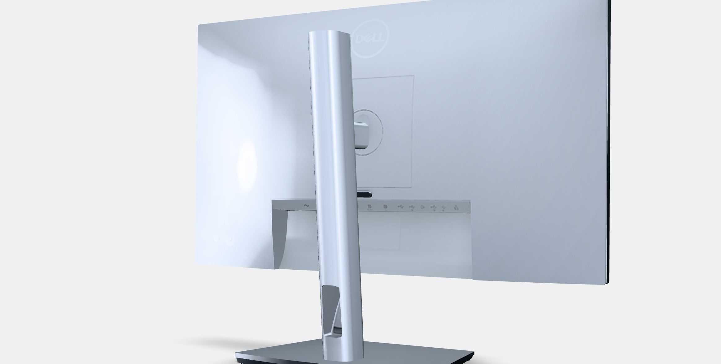 238 Dell UltraSharp U2422HE Low-poly 3D model_6