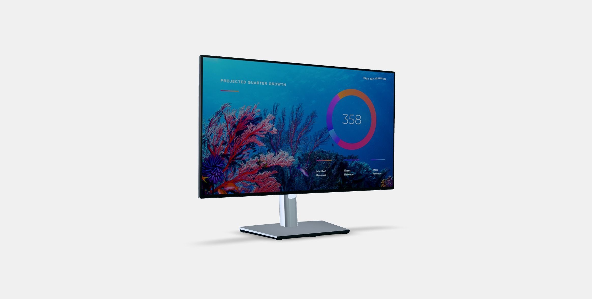 238 Dell UltraSharp U2422HE Low-poly 3D model_2