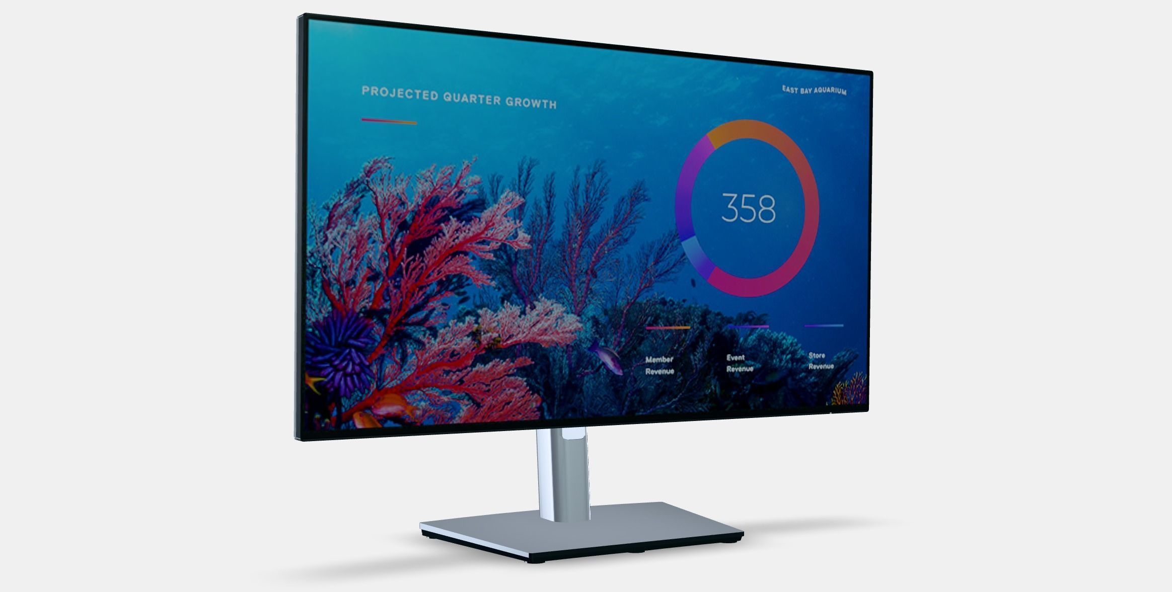 238 Dell UltraSharp U2422HE Low-poly 3D model_9