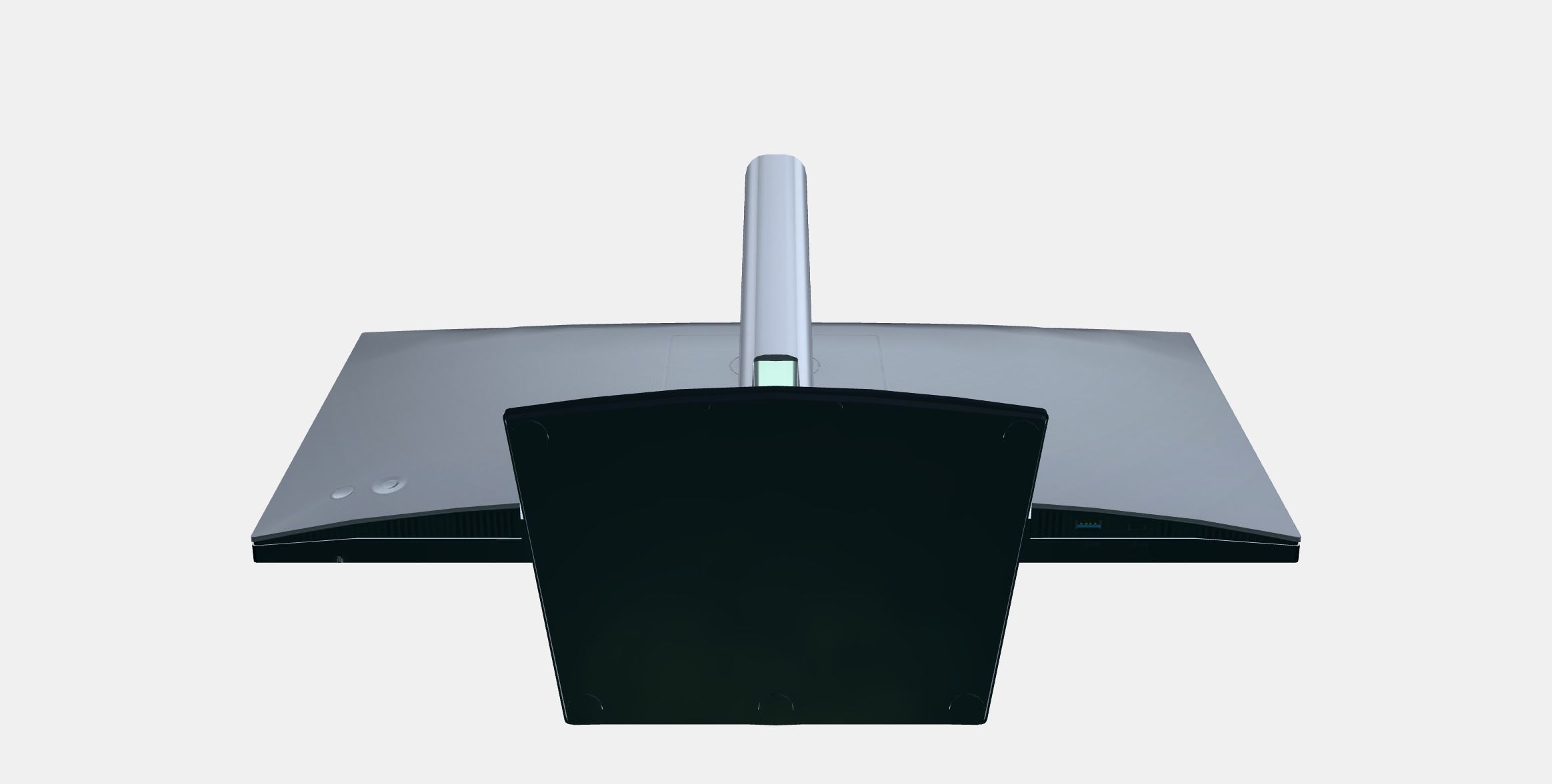 238 Dell UltraSharp U2422HE Low-poly 3D model_8