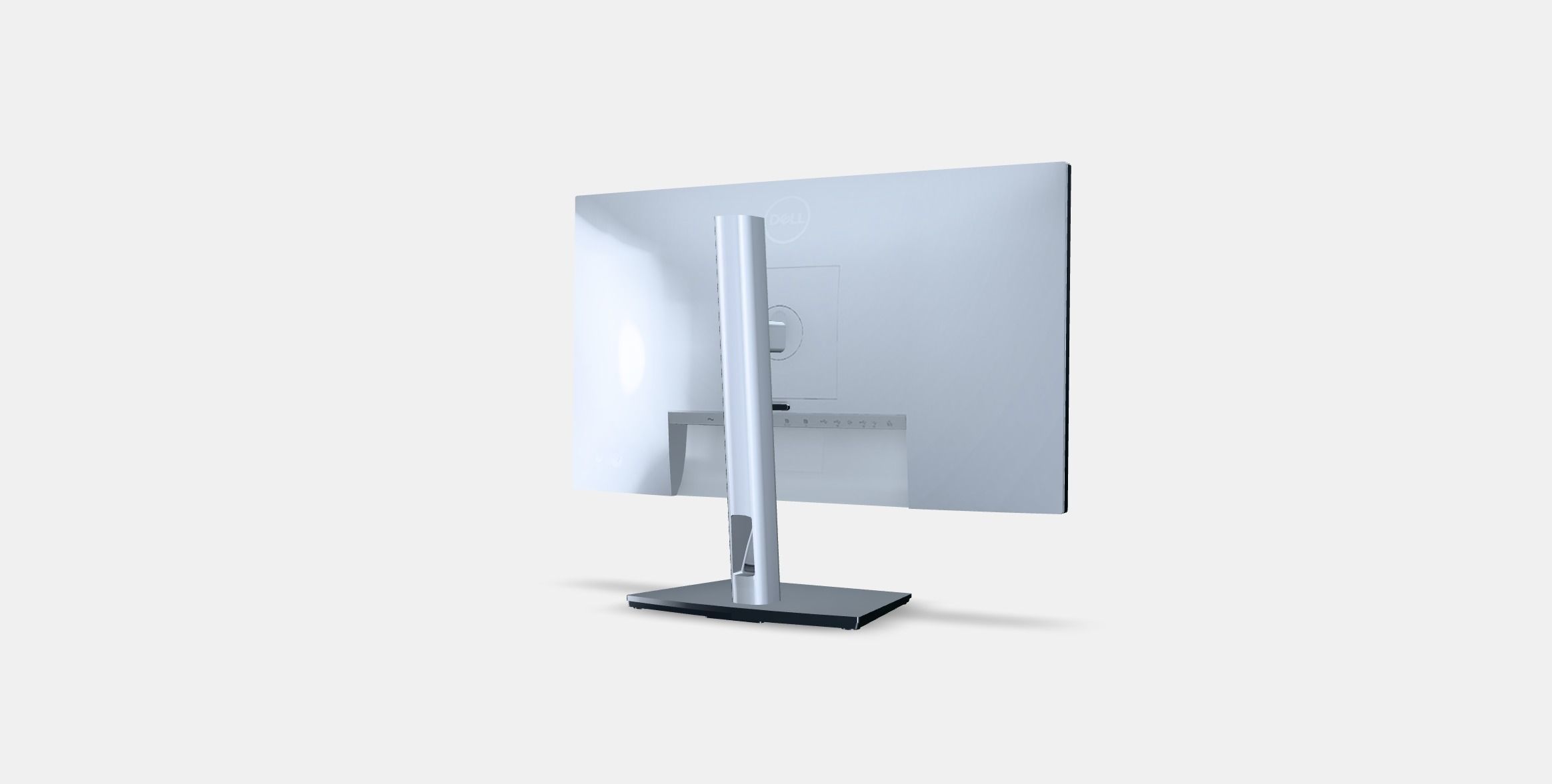238 Dell UltraSharp U2422HE Low-poly 3D model_4