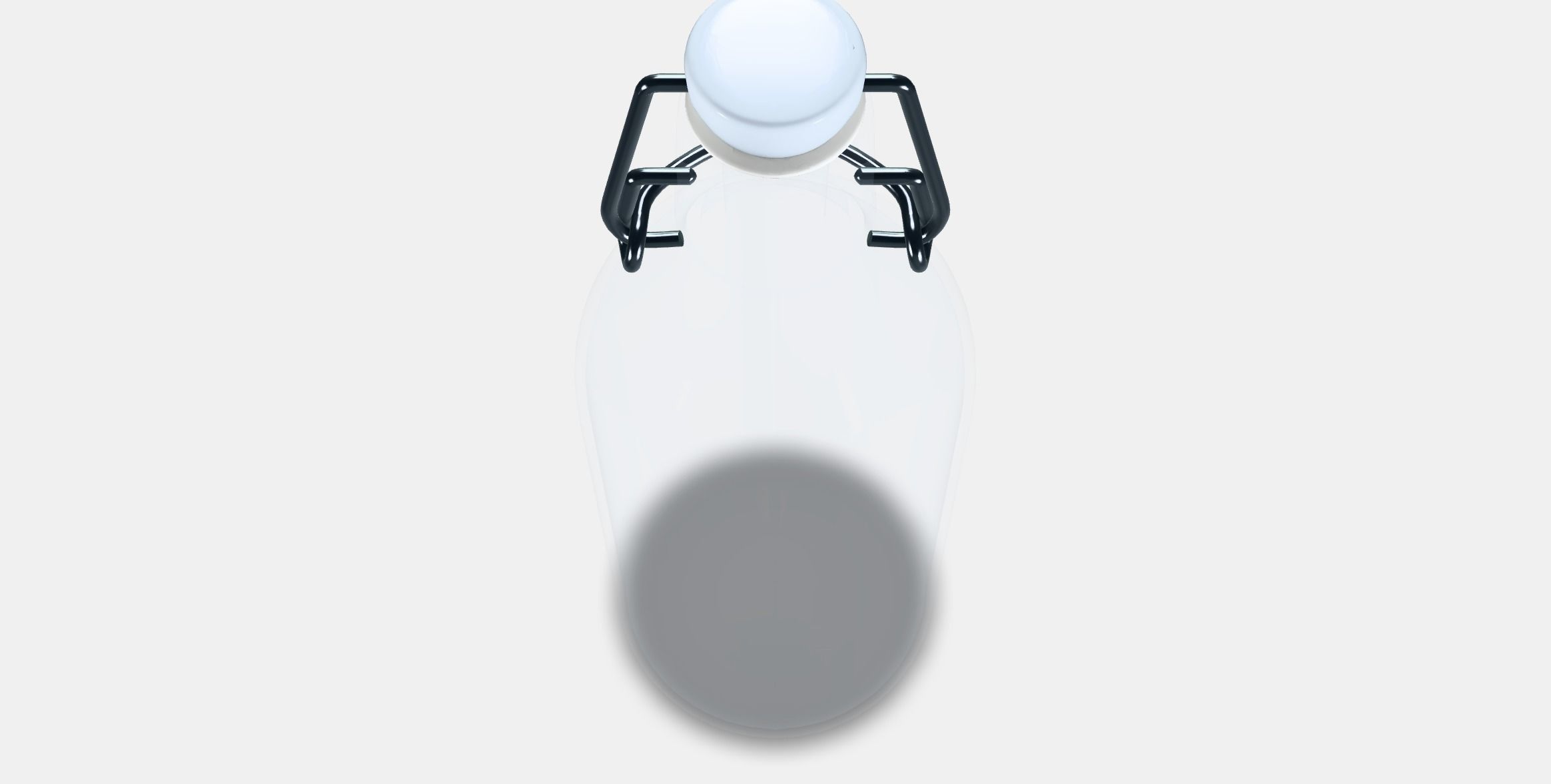 KORKEN Bottle with stopper 1 Low-poly 3D model_4