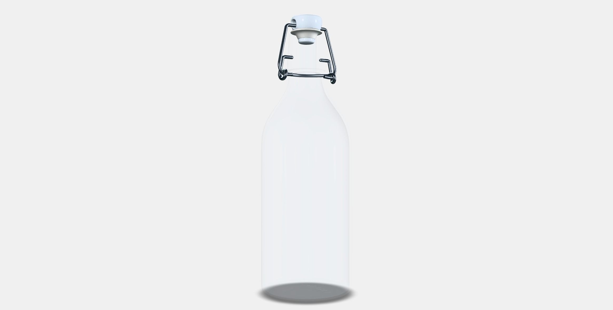 KORKEN Bottle with stopper 1 Low-poly 3D model_16