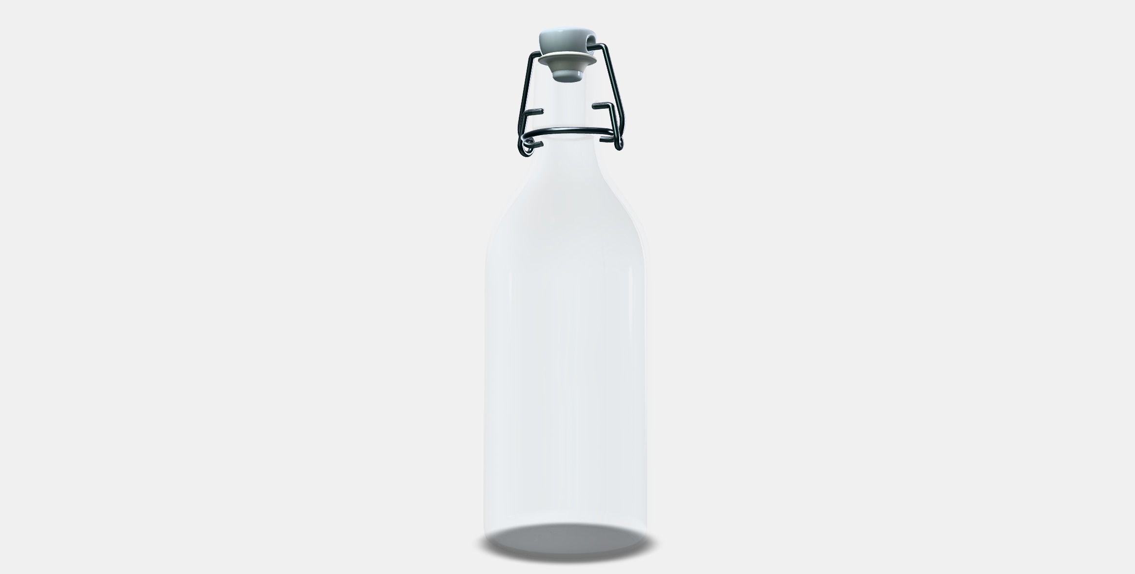 KORKEN Bottle with stopper 1 Low-poly 3D model_12