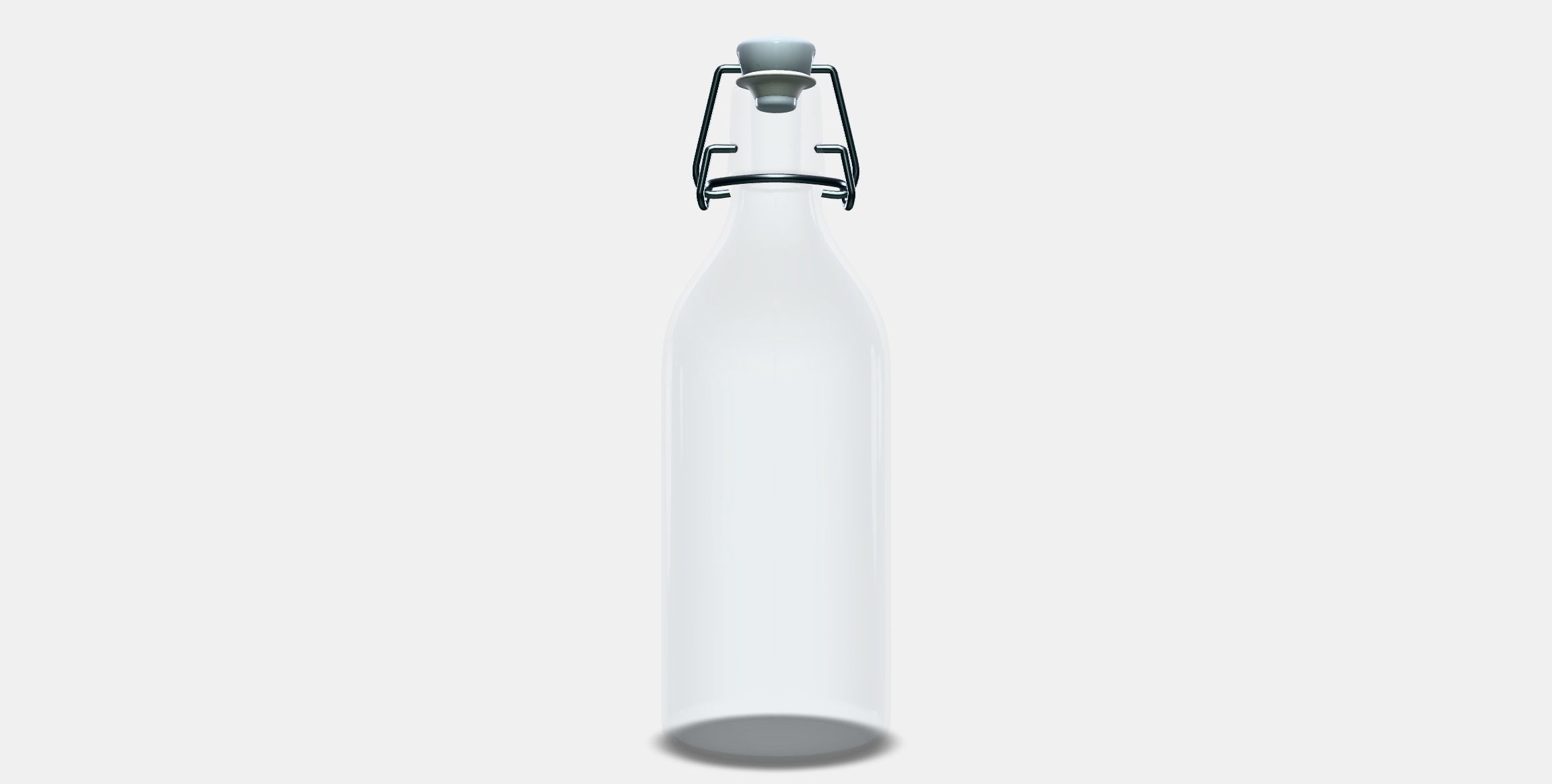 KORKEN Bottle with stopper 1 Low-poly 3D model_10