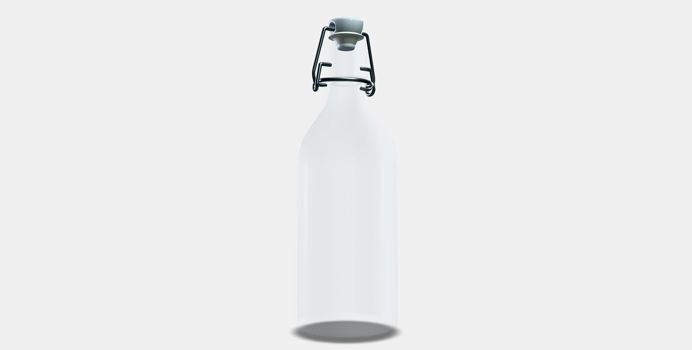 KORKEN Bottle with stopper 1 Low-poly 3D model_3
