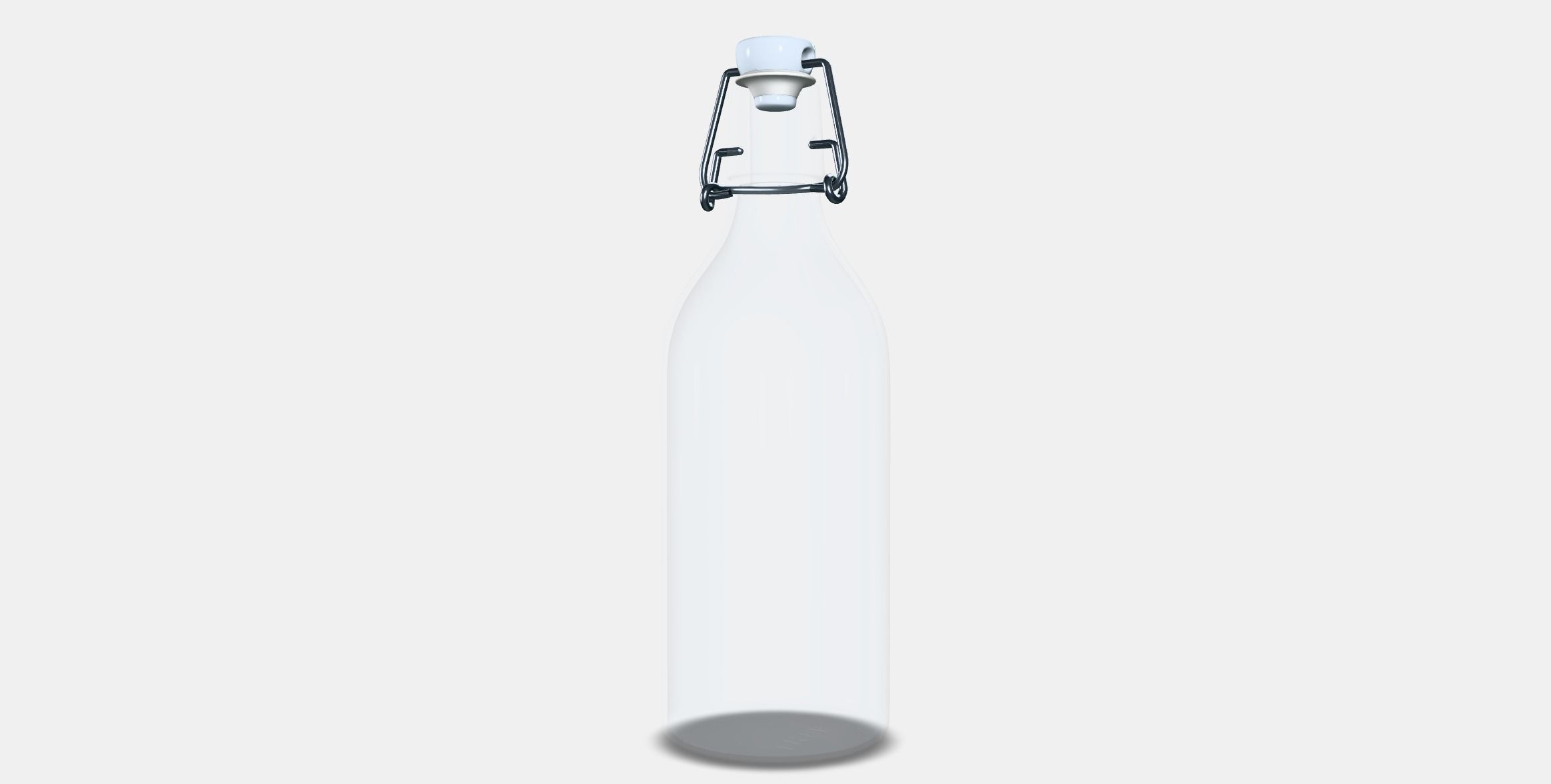 KORKEN Bottle with stopper 1 Low-poly 3D model_5