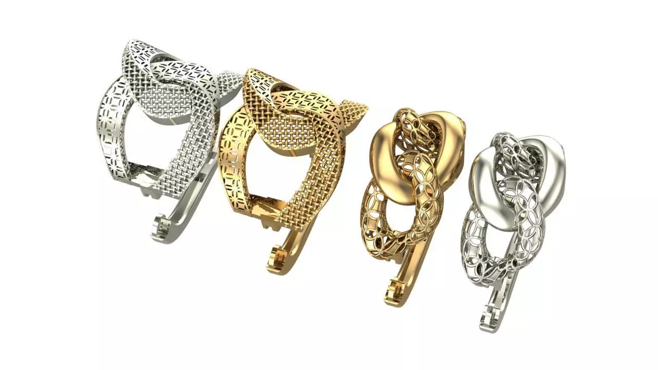 Two earrings part 5 3D print model