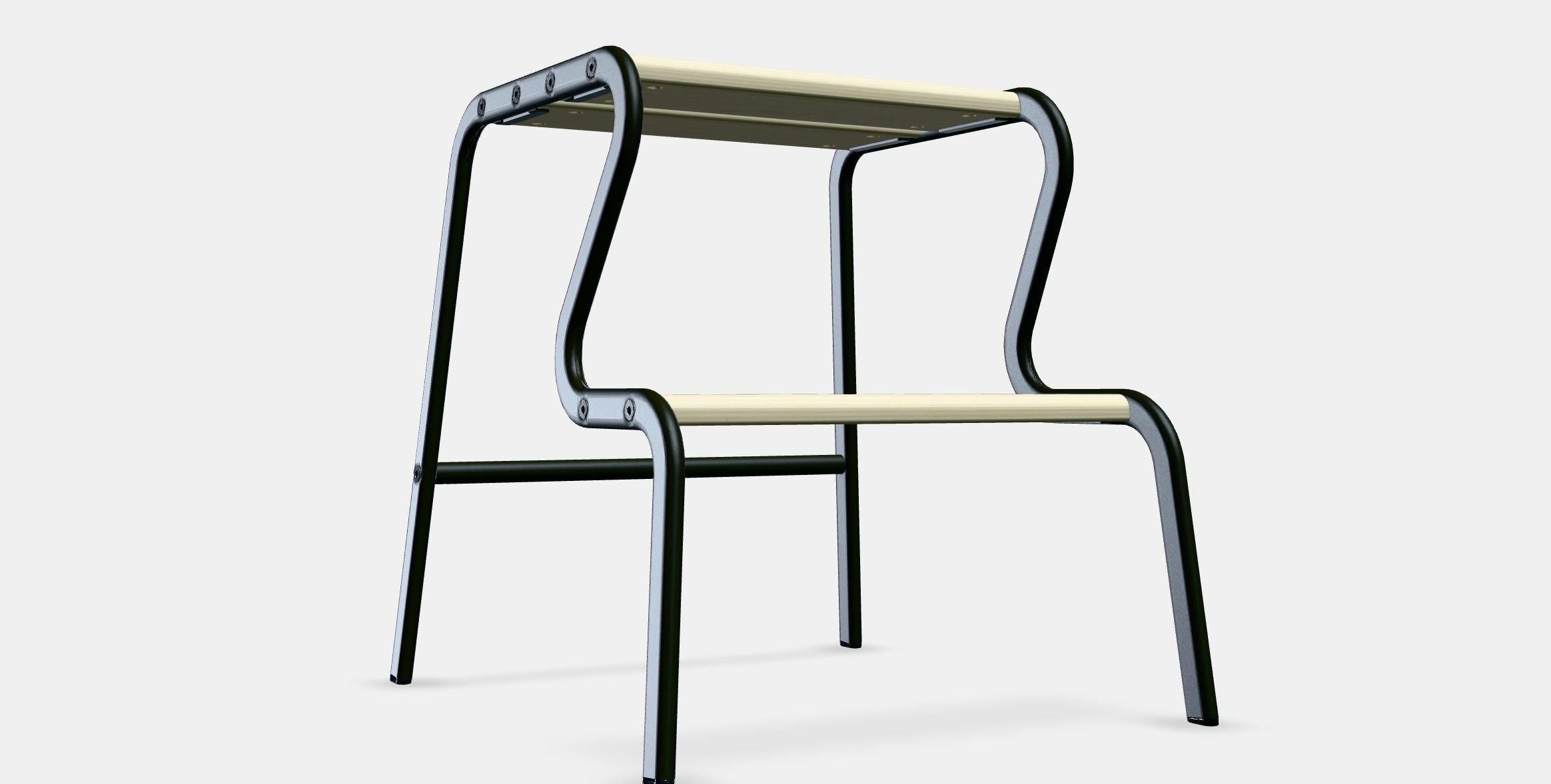 GRUBBAN Step stool 1 Low-poly 3D model_8