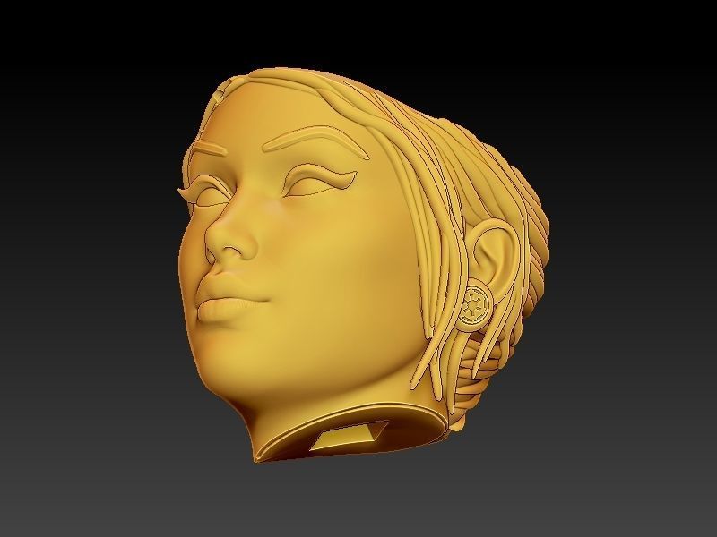 Starwars Imperial Admiral Girl and Probe-droid 3D print model_65