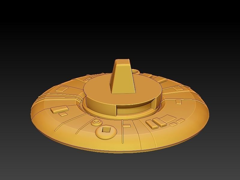 Starwars Imperial Admiral Girl and Probe-droid 3D print model_22