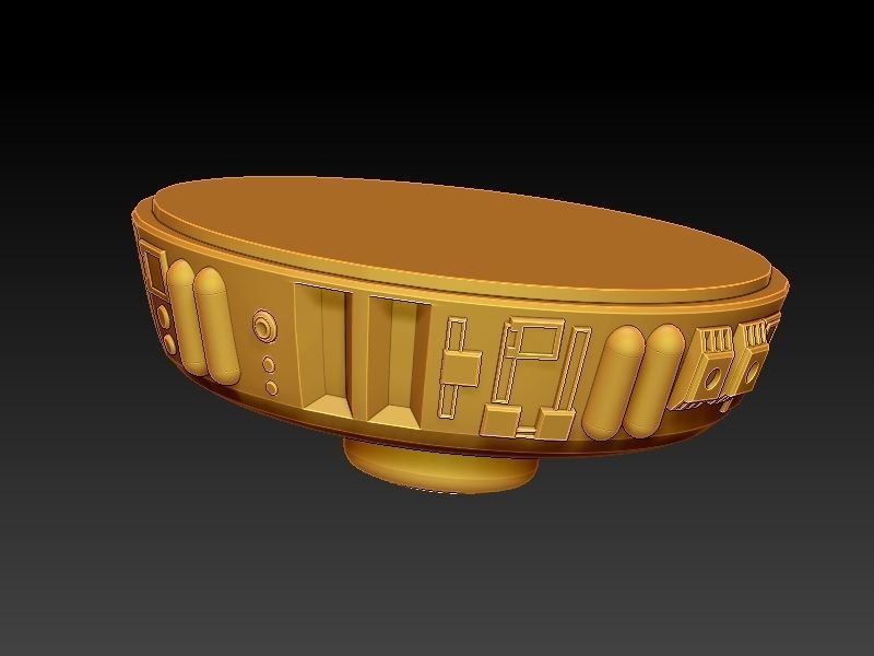 Starwars Imperial Admiral Girl and Probe-droid 3D print model_38