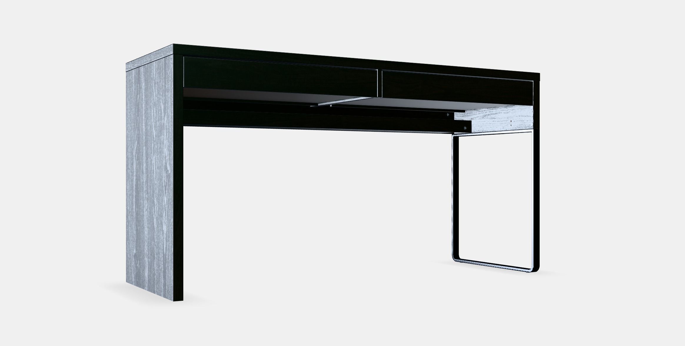 MICKE Desk 9 Low-poly 3D model_9