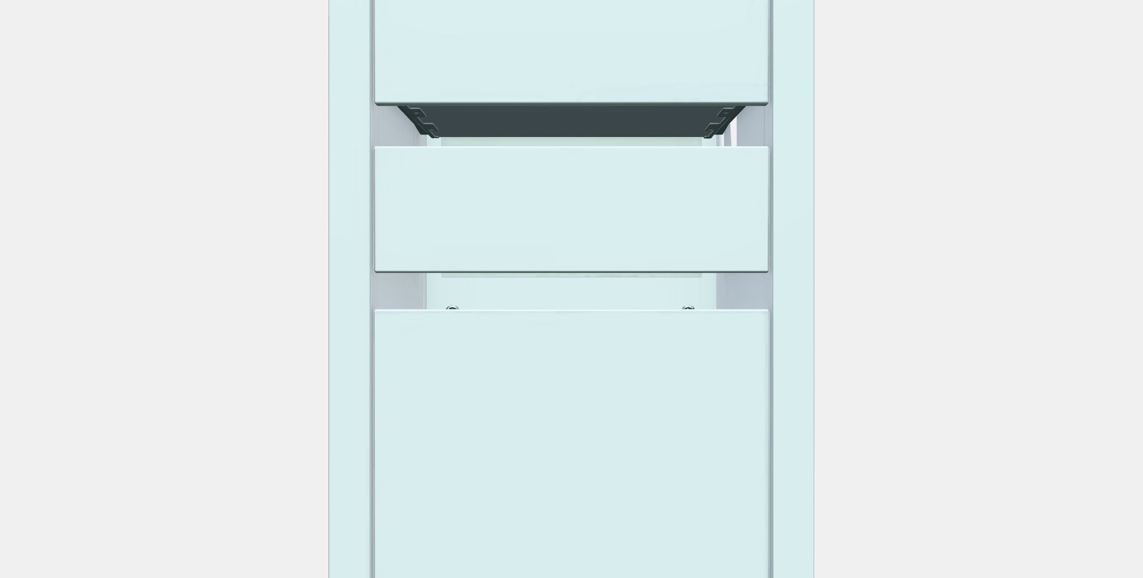 MICKE Drawer unit-drop file storage Low-poly 3D model_11