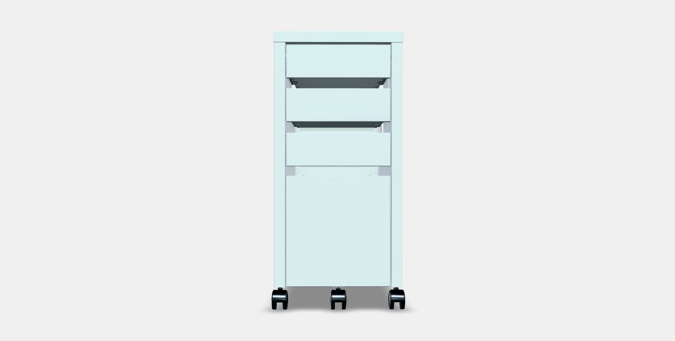 MICKE Drawer unit-drop file storage Low-poly 3D model_10