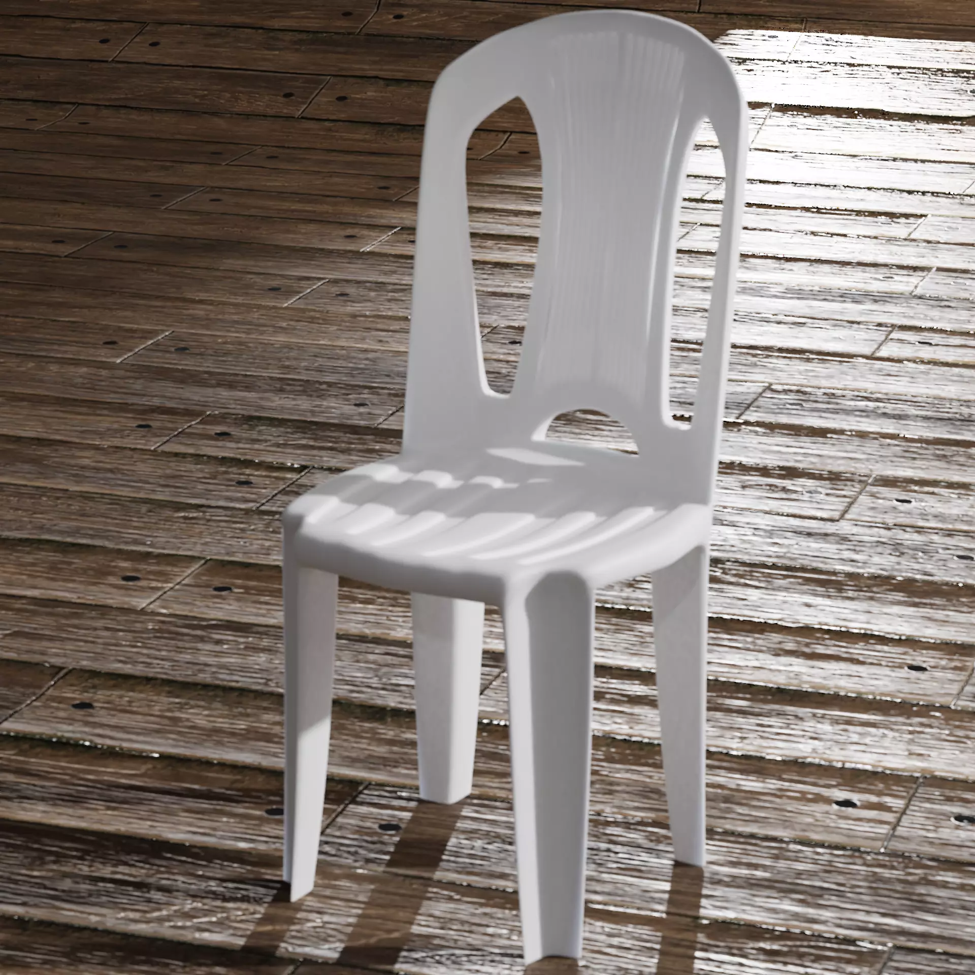 Plastic chair bistro tramontina atlantida Free low-poly 3D model