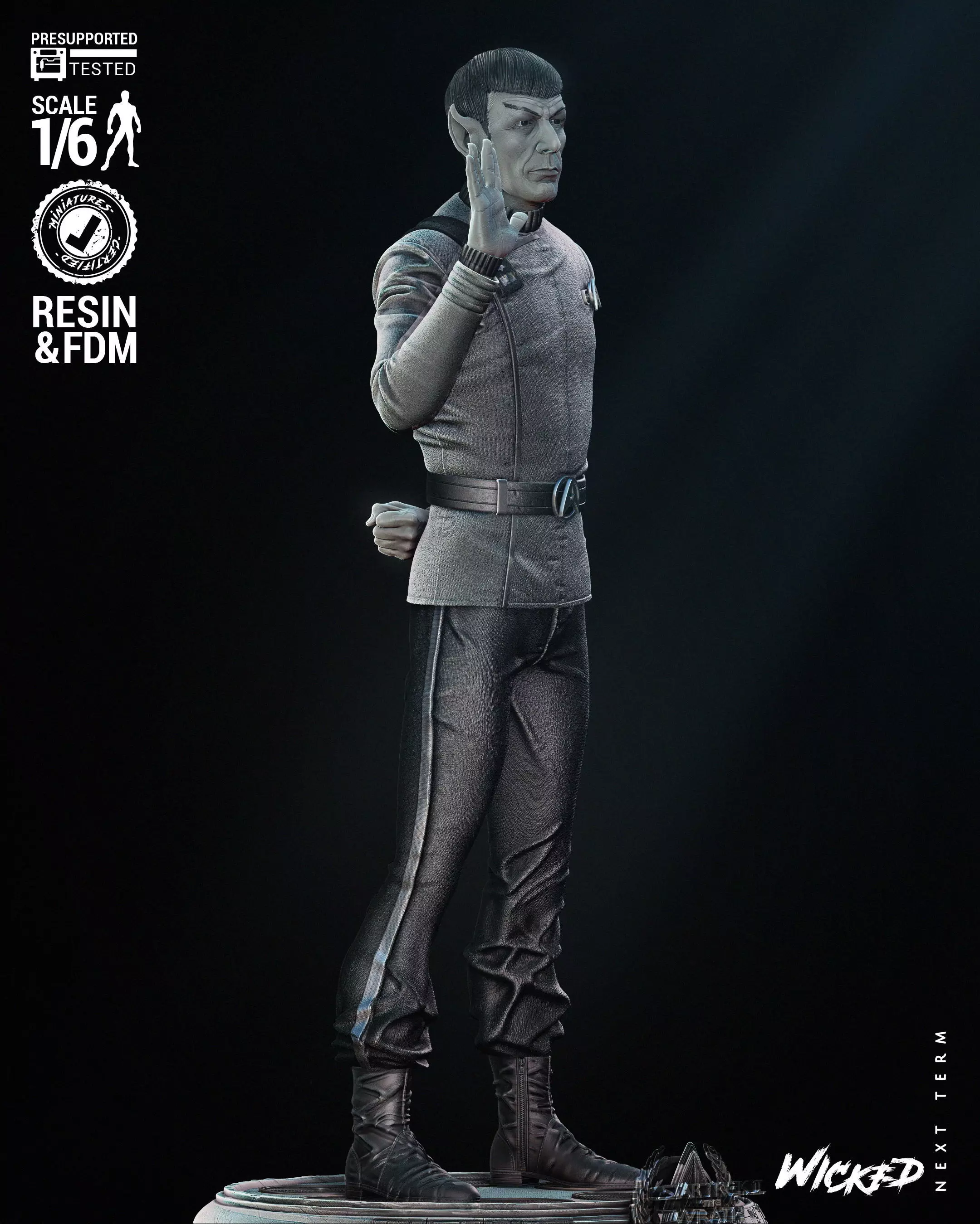 Wicked Movies Spock Sculpture 3D print model