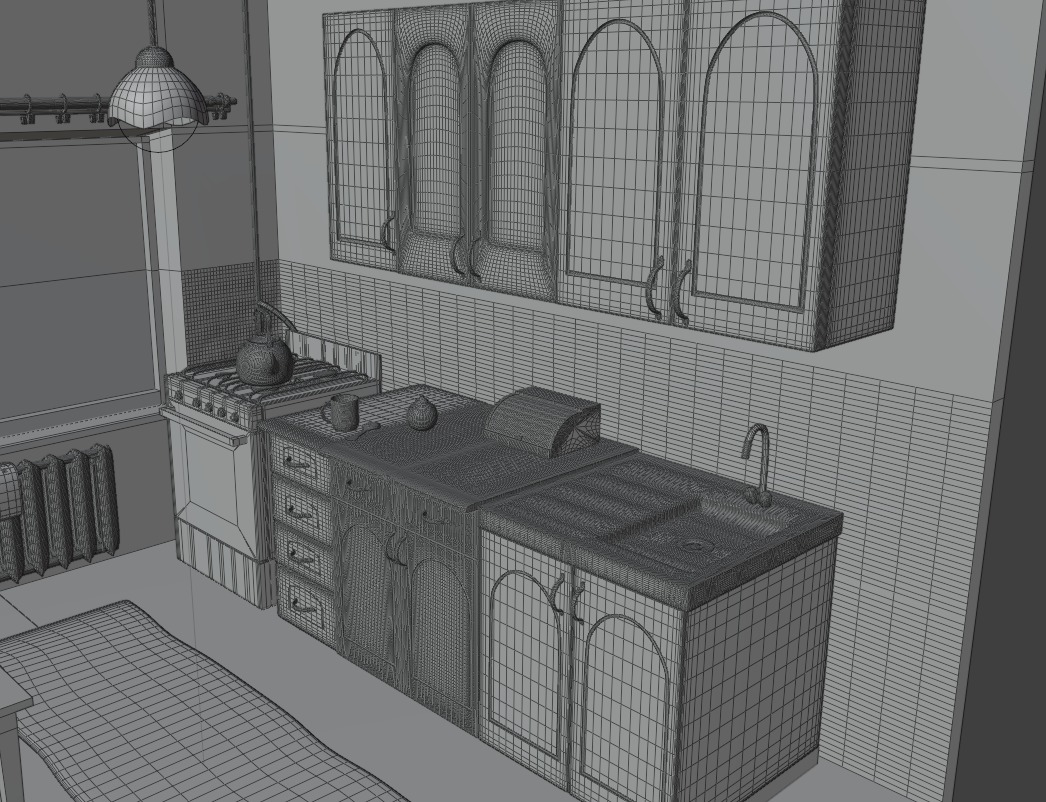 Kitchen 3D model_11
