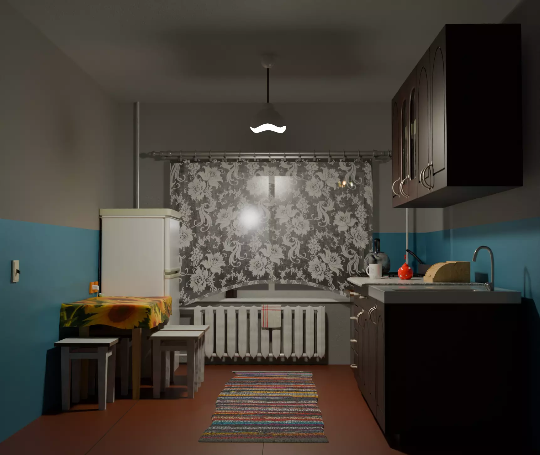 Kitchen 3D model_0
