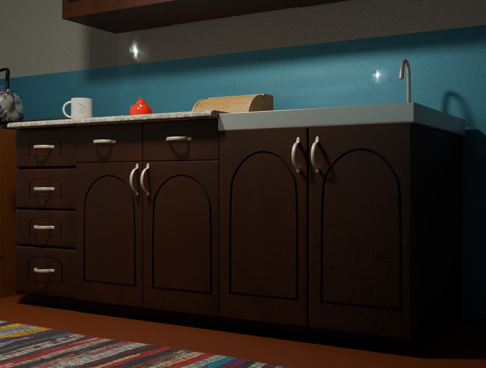 Kitchen 3D model_2