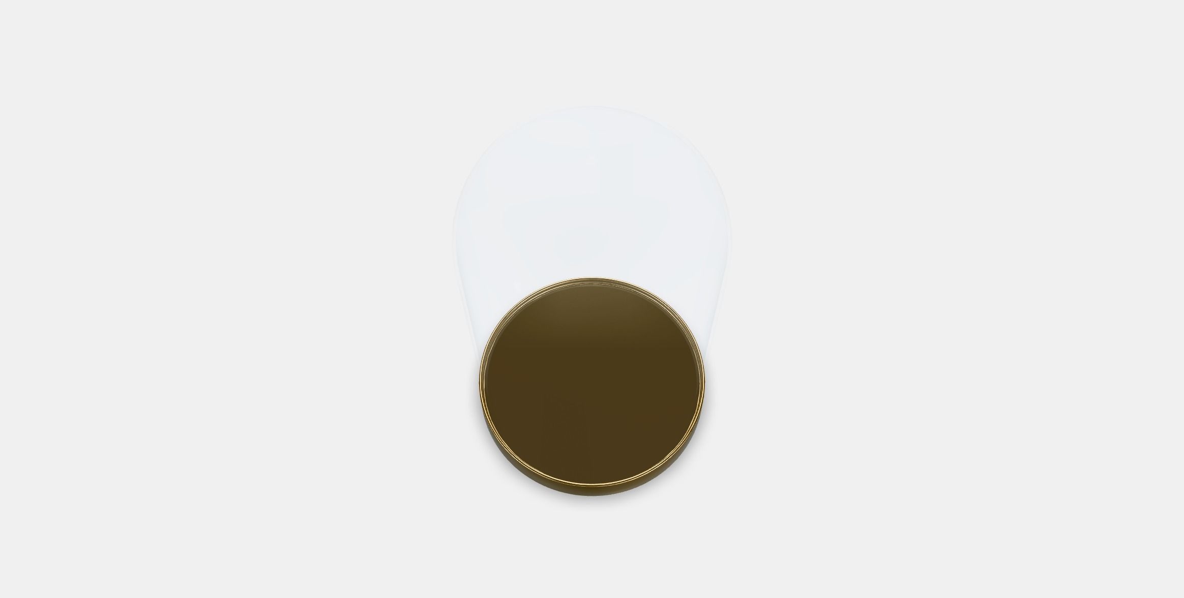 BEGAVNING Glass dome with base 1 Low-poly 3D model_2