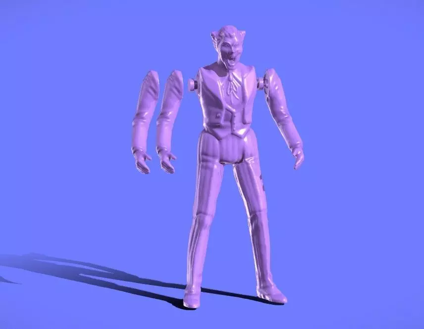 1980s JOKER SUPER-POWERS FIGURE - 3D SCAN 3D print model